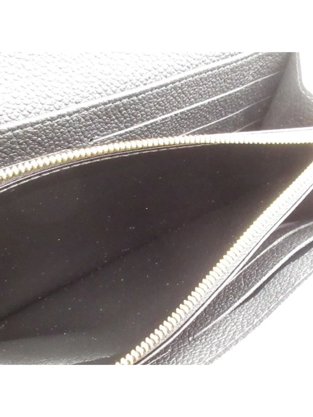 Louis Vuitton Wallet Monogram Empreinte Portefeuille Sarah Noir Leather Cowhide
